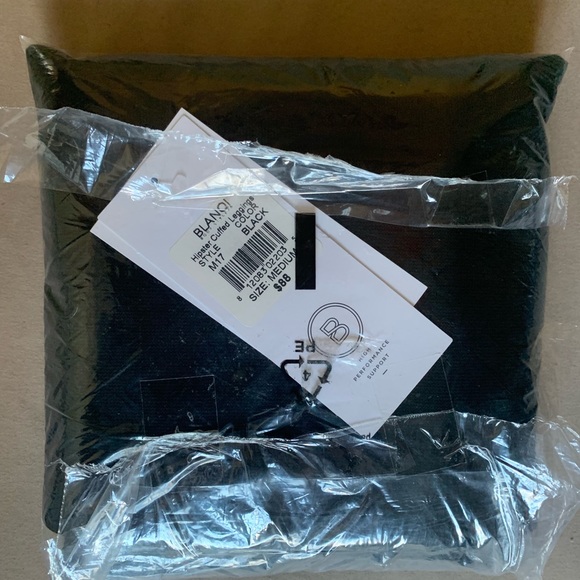 NWT Blanqi hipster support leggings, black, medium - Picture 2 of 2